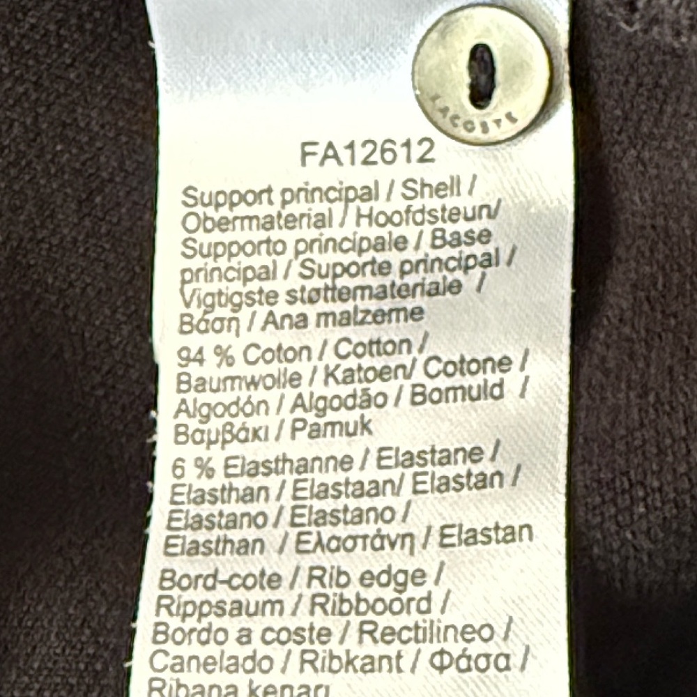 Lacoste Women's Slim Fit Stretch Mini Piqué Polo Dress Sz 38 - Picture 4 of 5